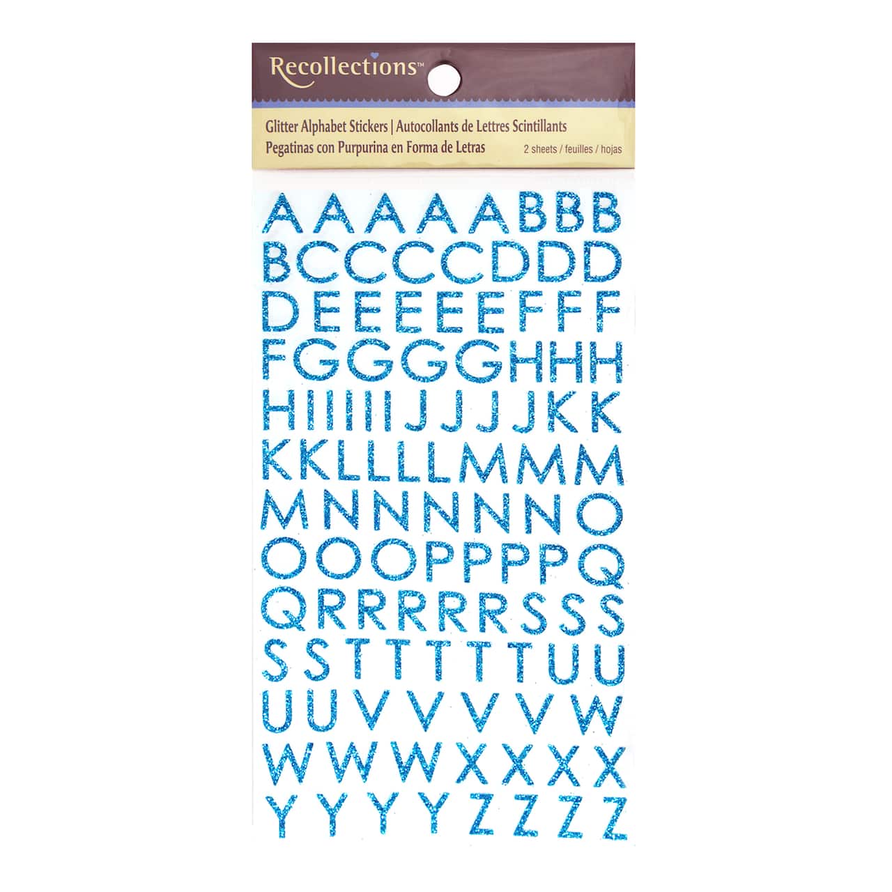 Glitter Block Alphabet Stickers by Recollections™